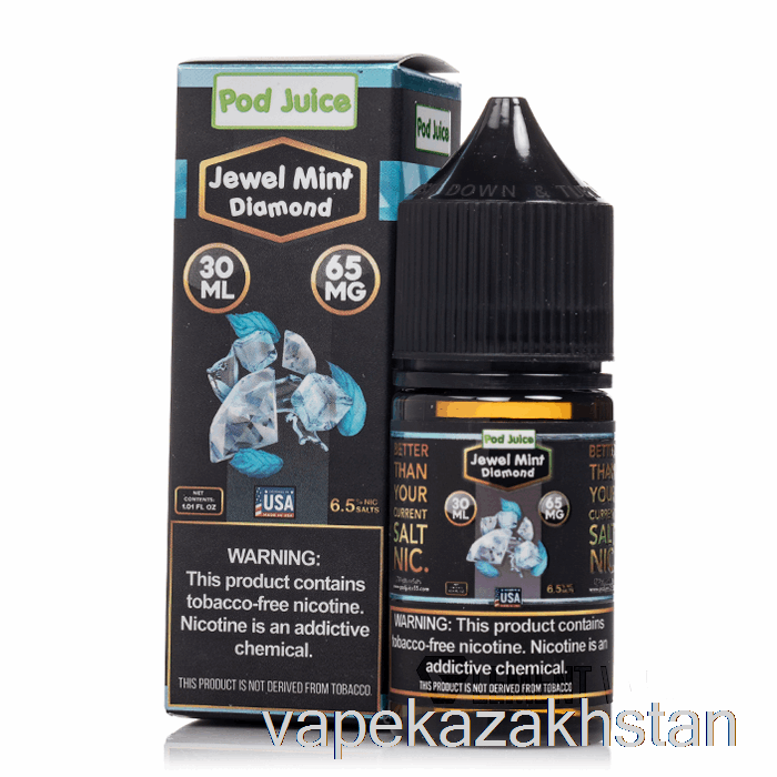 Vape Disposable Jewel Mint Diamond - Bold Series - Pod Juice - 30mL 65mg